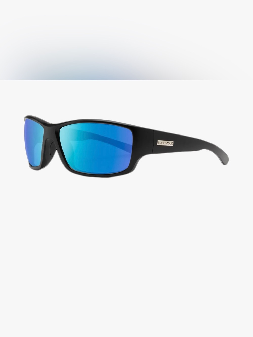 NEW SUNCLOUD Hull matte black polarized blue mirror